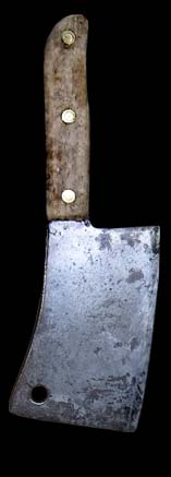 Bloody butchers knife